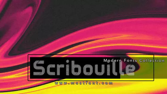 「Scribouille」字体排版样式