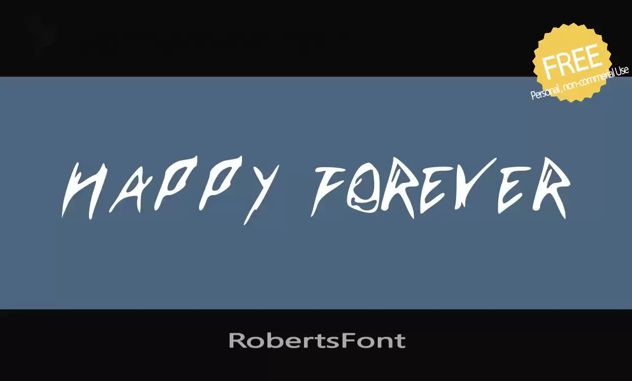 Sample of RobertsFont