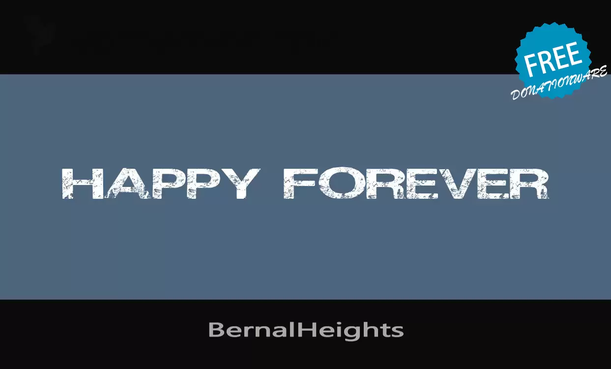 「BernalHeights」字体效果图