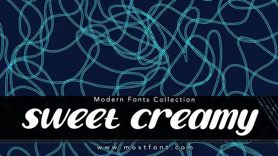 Typographic Design of Sweet-Creamy