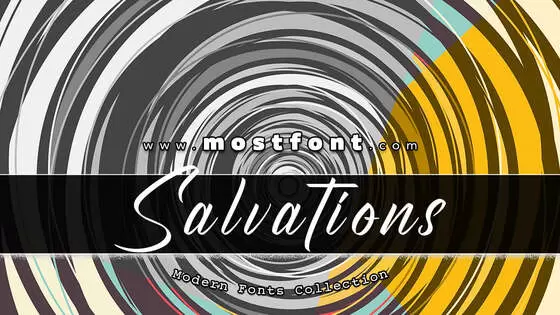 「Salvations-Demo」字体排版图片