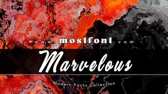 Typographic Design of Marvelous-Personal-Use