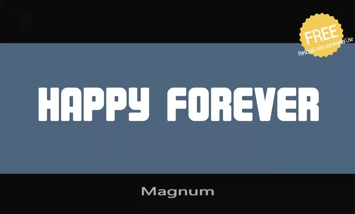 Font Sample of Magnum