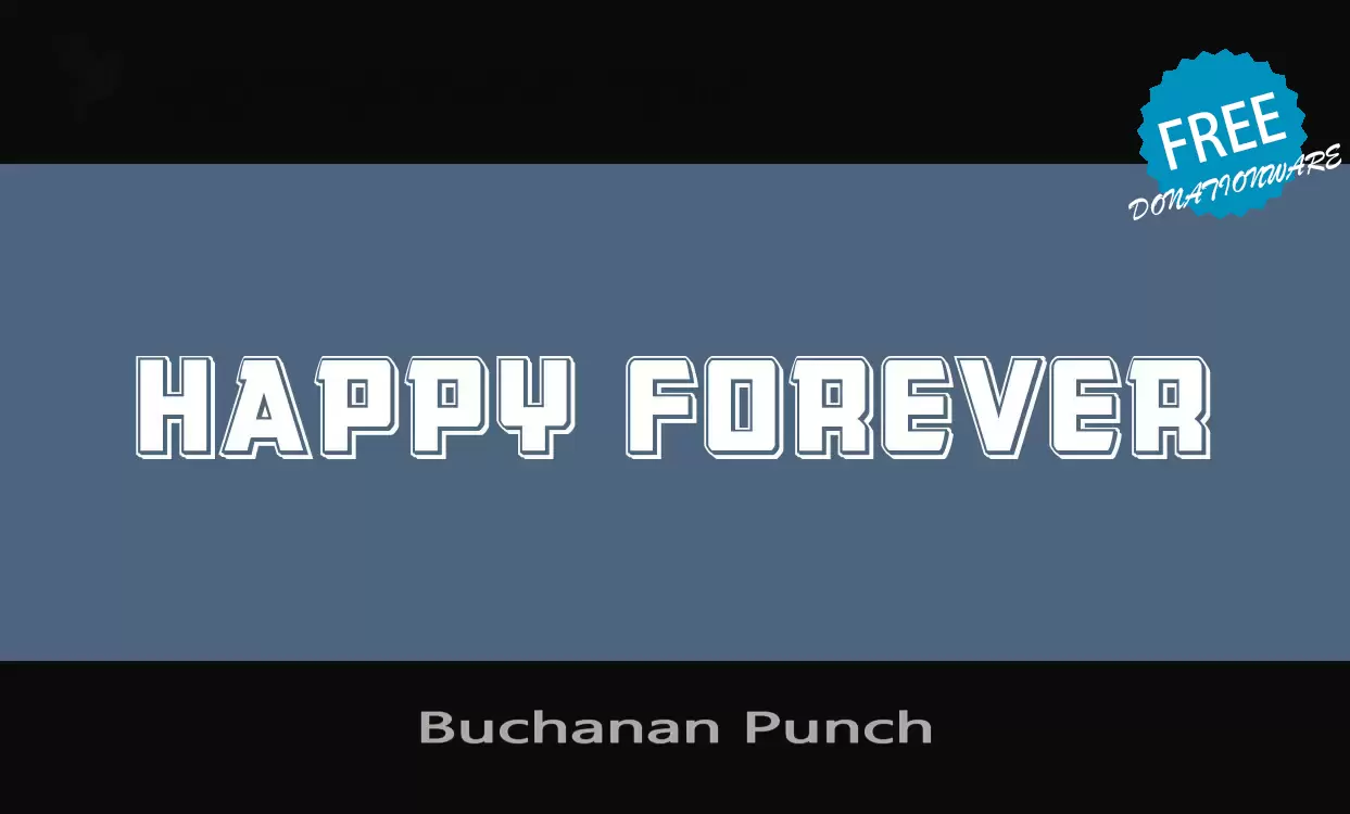 「Buchanan-Punch」字体效果图