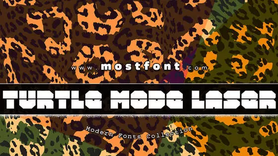 「Turtle-Mode-Laser」字体排版图片