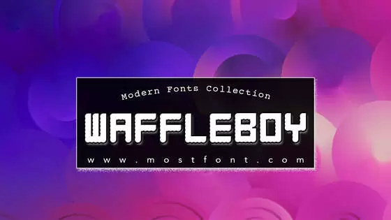 「WAFFLEBOY」字体排版图片