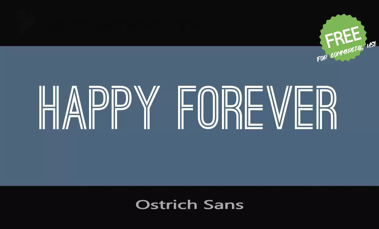 Sample of Ostrich-Sans