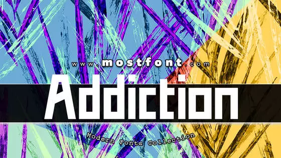 「Addiction」字体排版图片