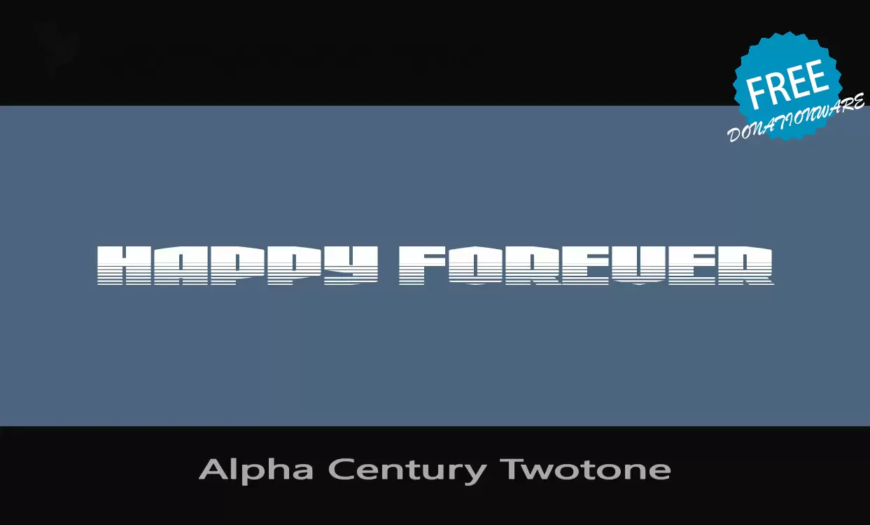 Sample of Alpha-Century-Twotone