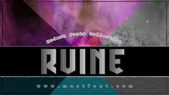 Typographic Design of Ruine