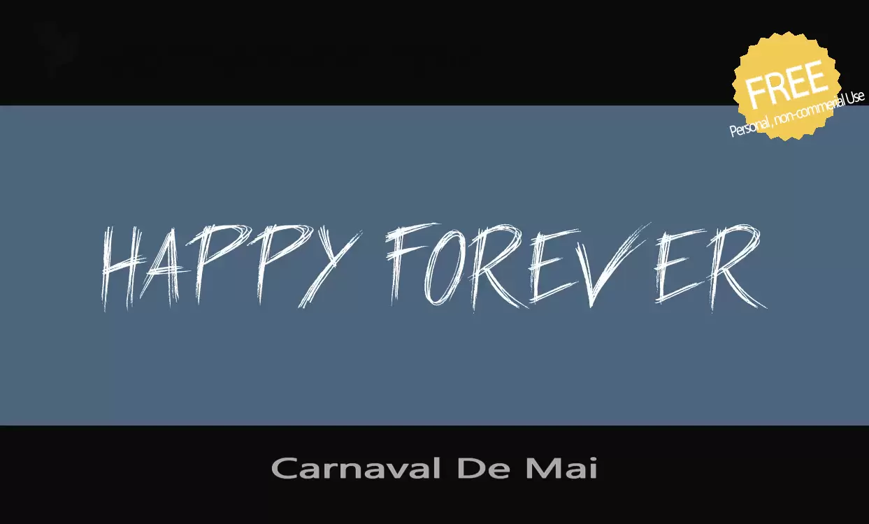 「Carnaval-De-Mai」字体效果图