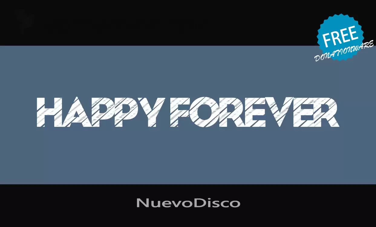 「NuevoDisco」字体效果图