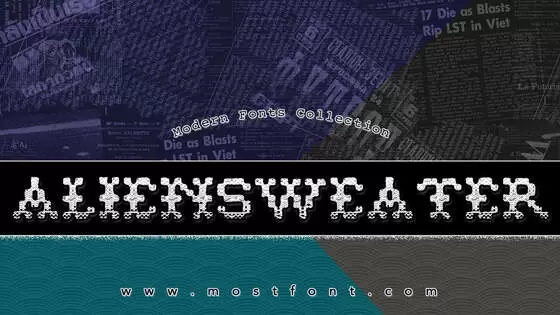 「AlienSweater」字体排版图片