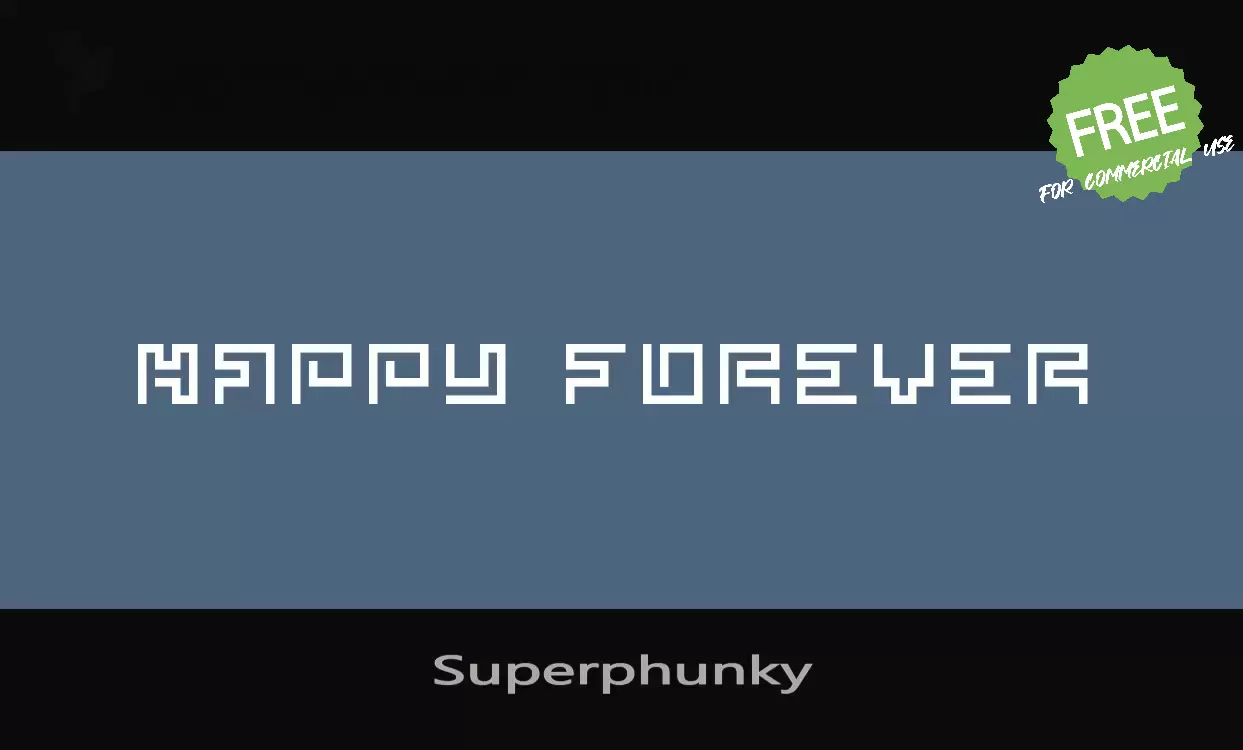 「Superphunky」字体效果图