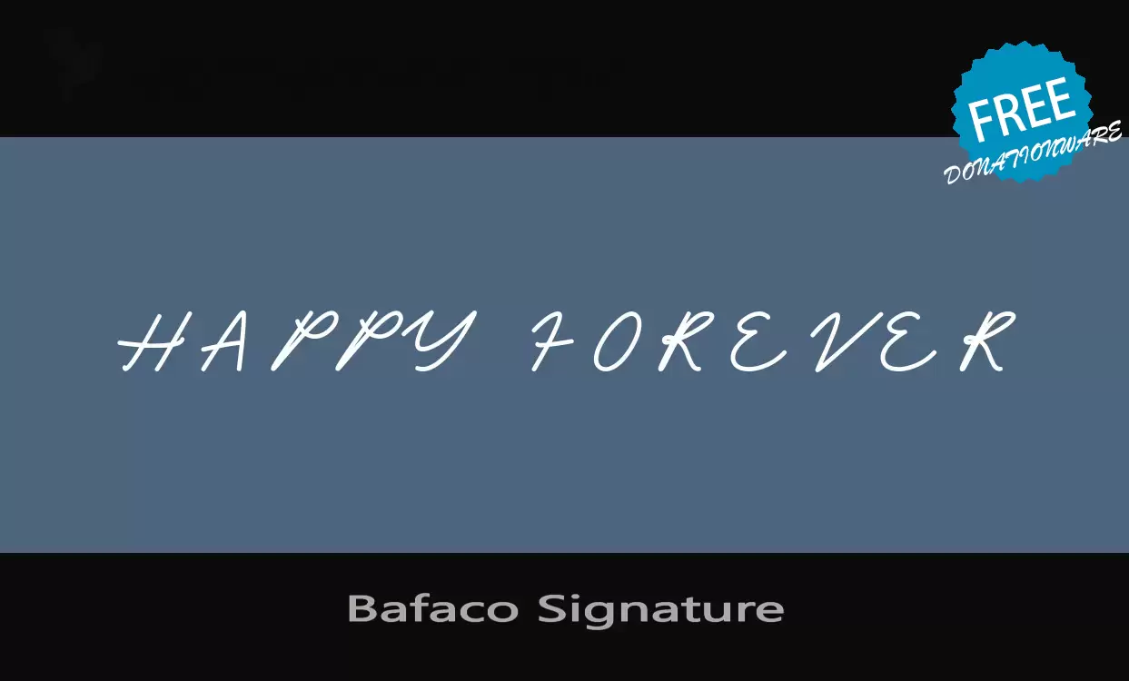 「Bafaco-Signature」字体效果图