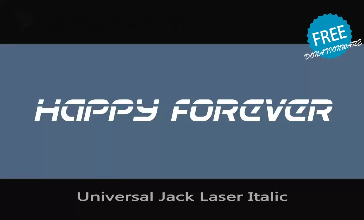 Sample of Universal-Jack-Laser-Italic