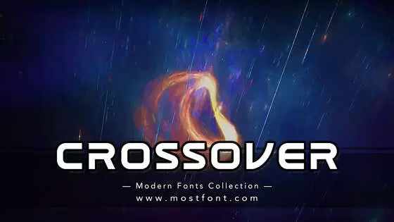 「CROSSOVER」字体排版图片