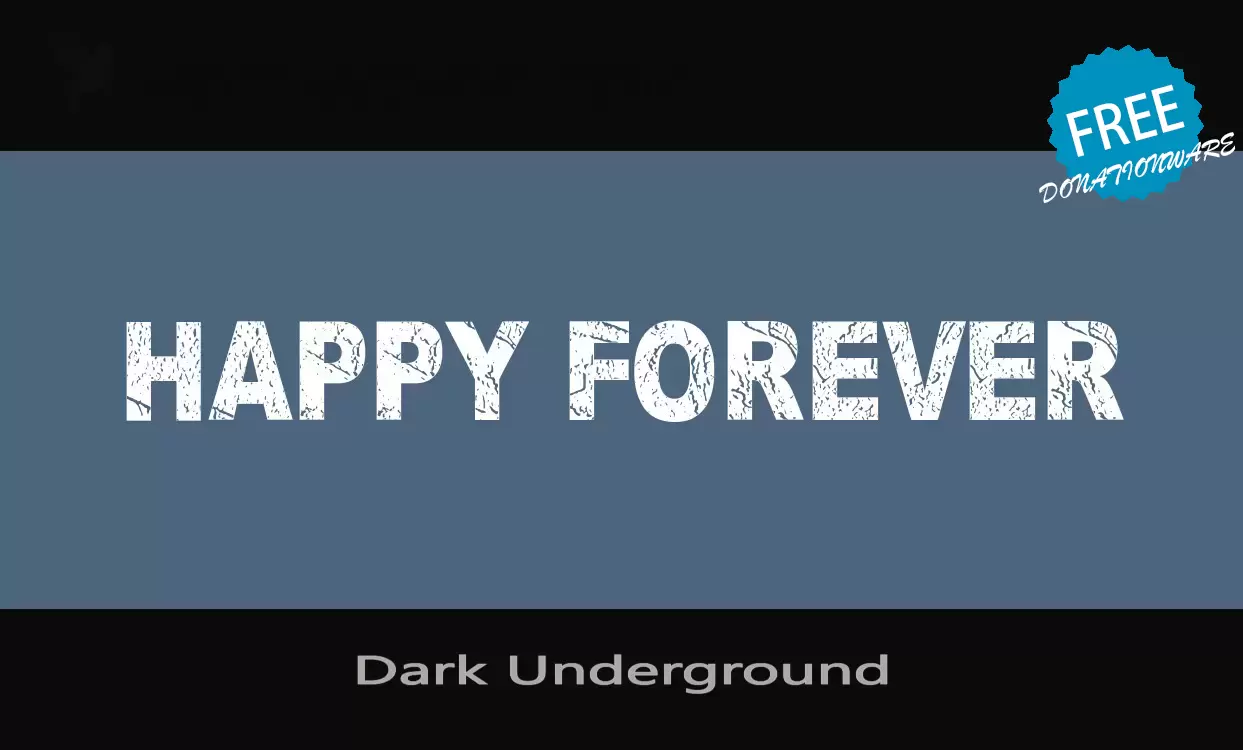 「Dark-Underground」字体效果图