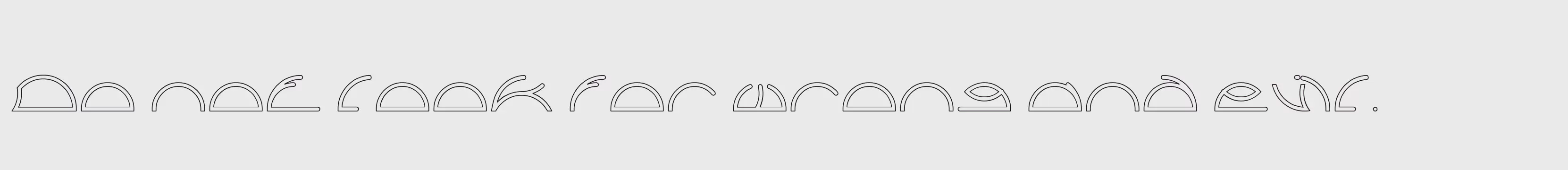 「Hollow」字体效果图