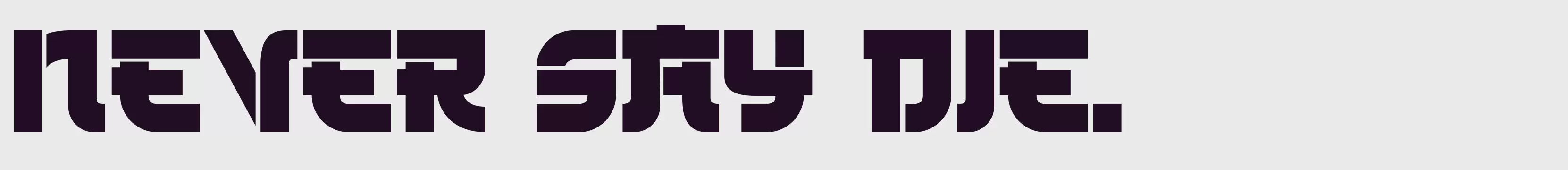 「Kamikaze」字体效果图