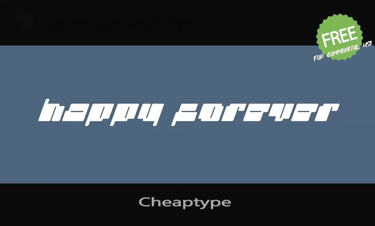 Sample of Cheaptype-