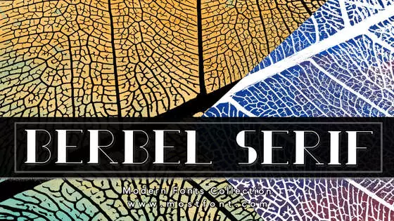 Typographic Design of Berbel-Serif