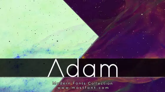 Typographic Design of Adam