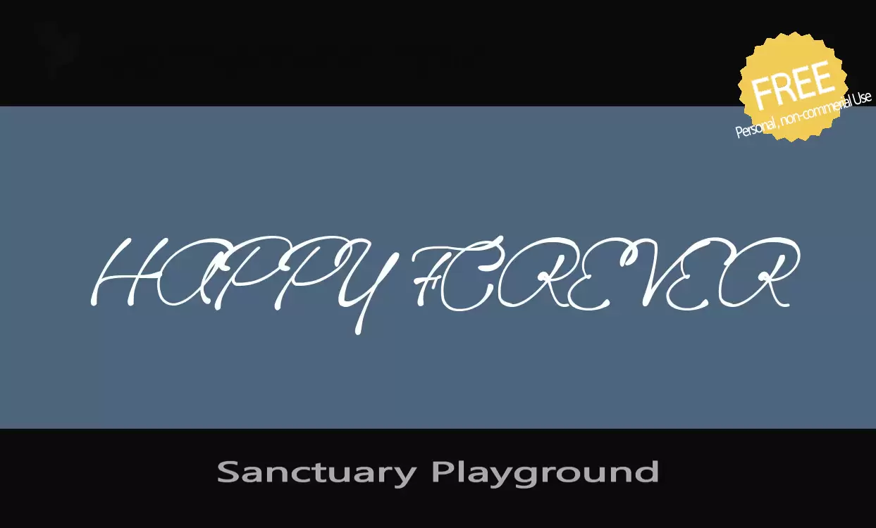 「Sanctuary-Playground」字体效果图