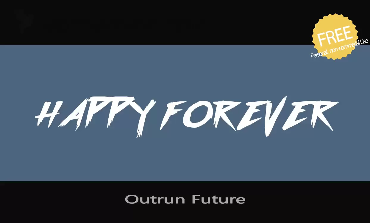 「Outrun-Future」字体效果图