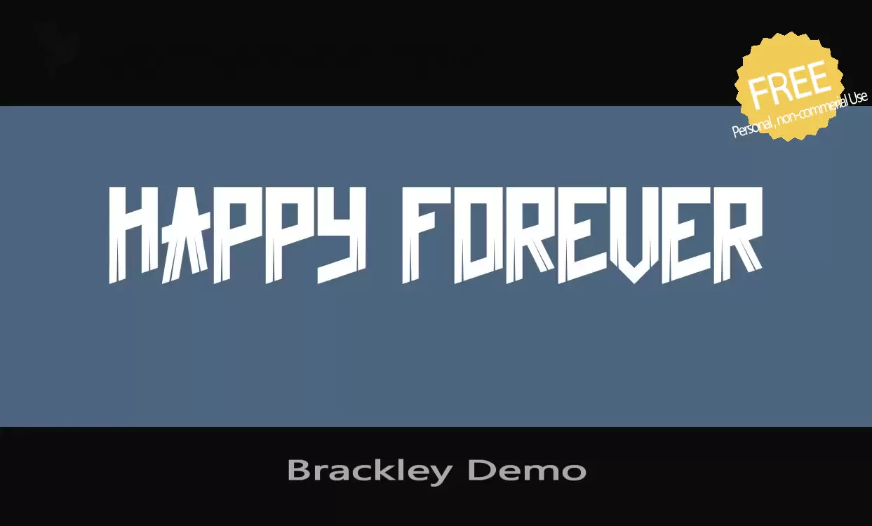 Font Sample of Brackley-Demo