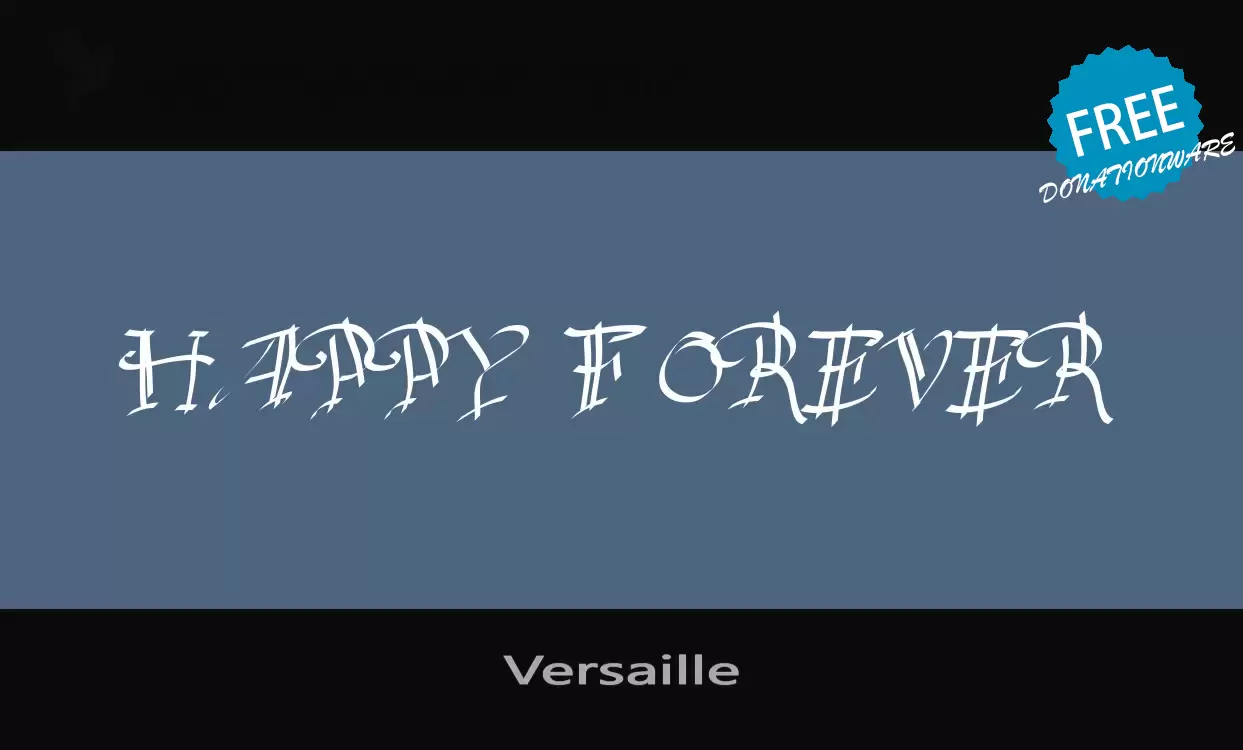 「Versaille」字体效果图