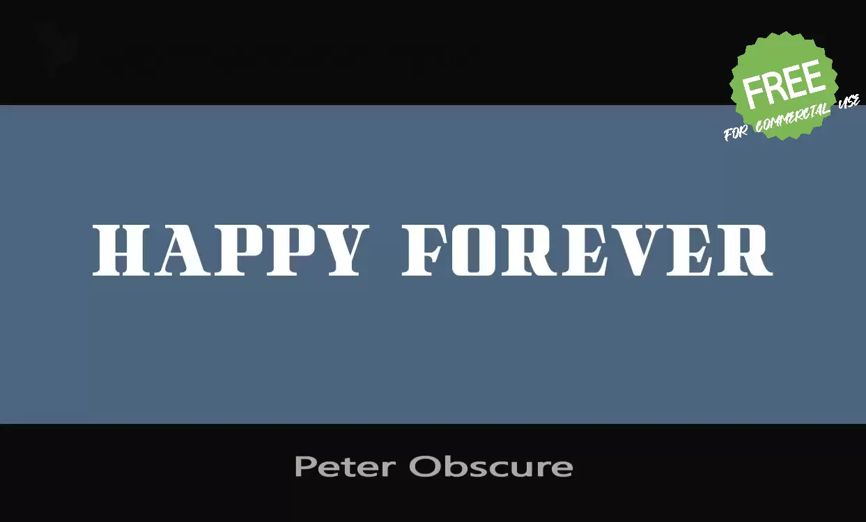 Sample of Peter-Obscure