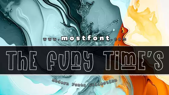 「The-Funy-Time's-Outline」字体排版图片