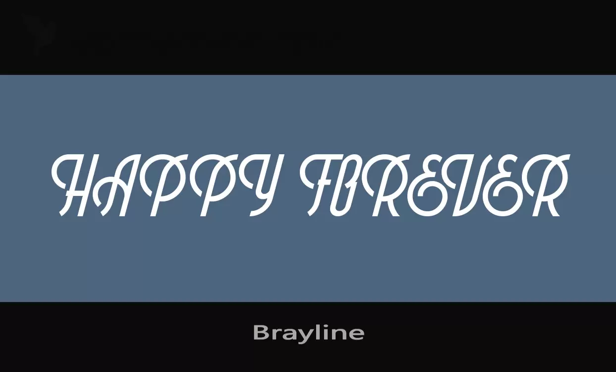 Font Sample of Brayline