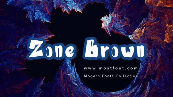 「Zone-Brown」字体排版图片