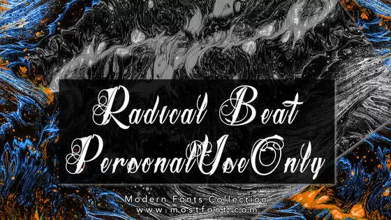 「Radical-Beat-PersonalUseOnly」字体排版图片