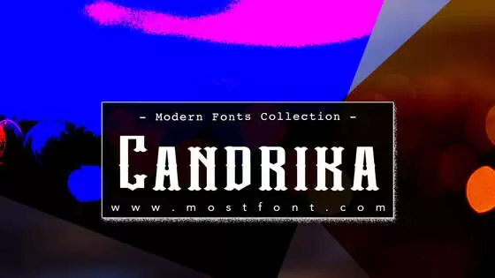 「Candrika」字体排版图片