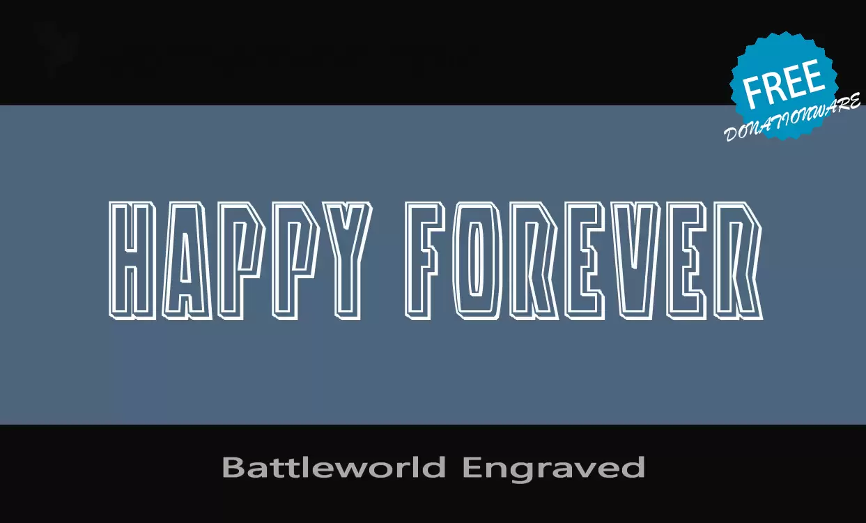 「Battleworld-Engraved」字体效果图