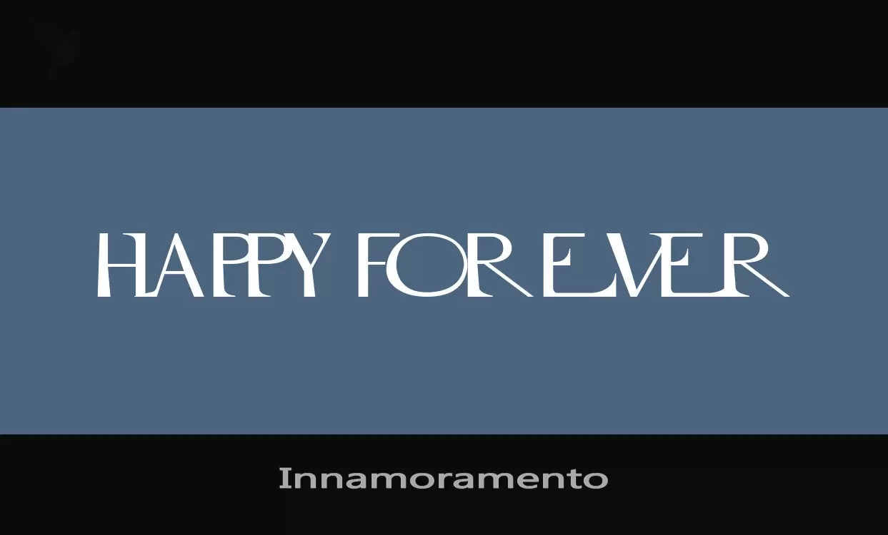 Font Sample of Innamoramento