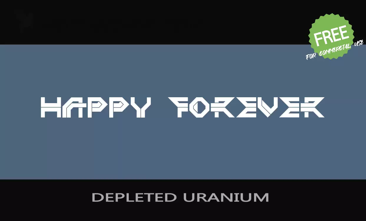 「DEPLETED-URANIUM」字体效果图