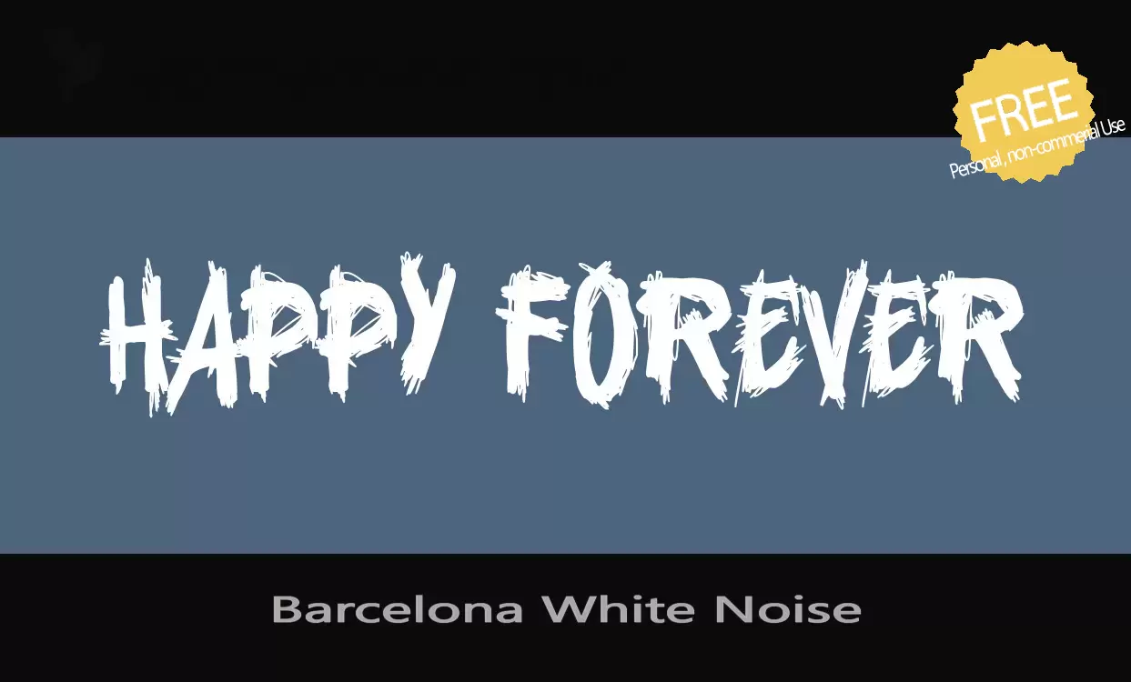 Font Sample of Barcelona-White-Noise