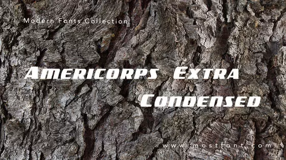 「Americorps-Extra-Condensed」字体排版图片