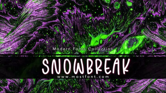 「SNOWBREAK」字体排版图片