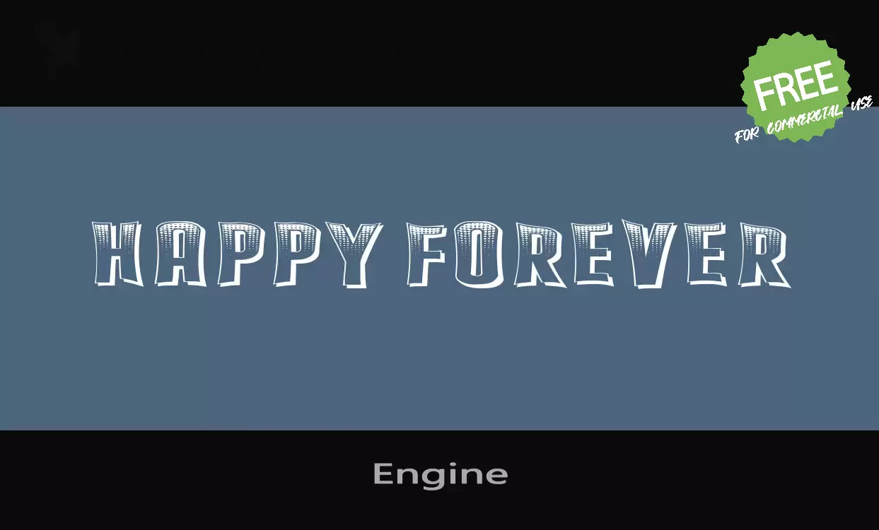 Font Sample of Engine