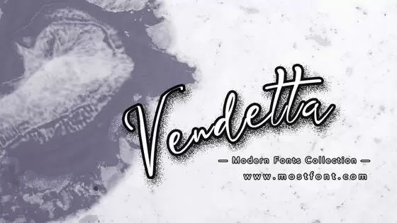 Typographic Design of Vendetta