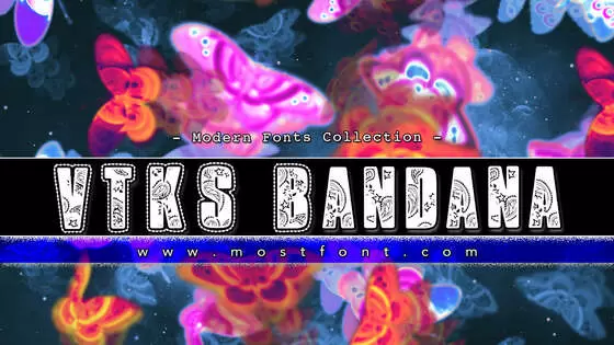 「VTKS-Bandana」字体排版样式