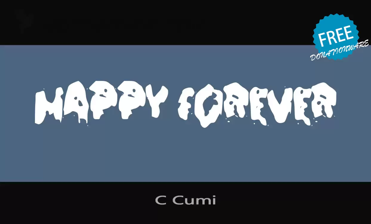 「C-Cumi」字体效果图