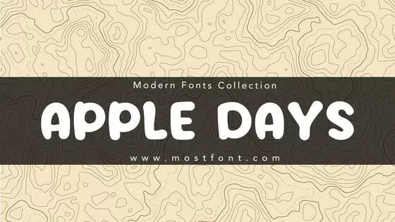 Typographic Design of Apple-Days