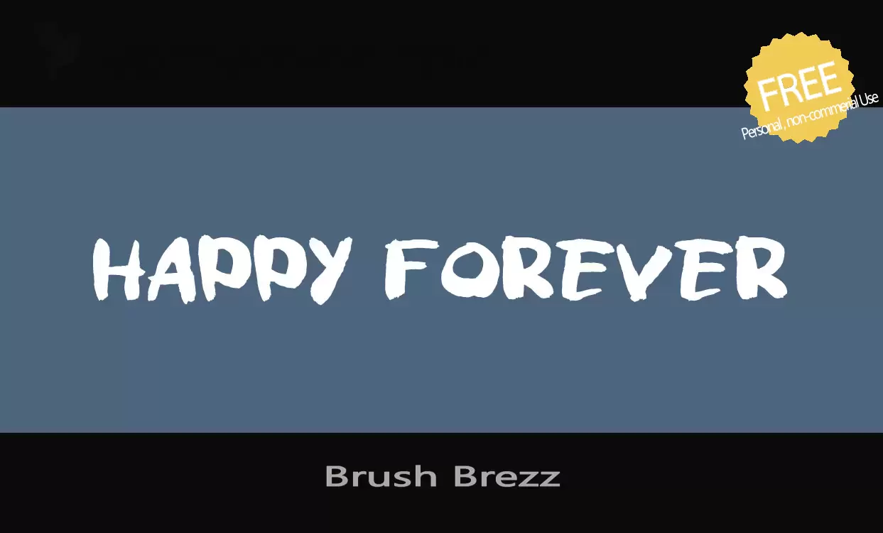 「Brush-Brezz」字体效果图