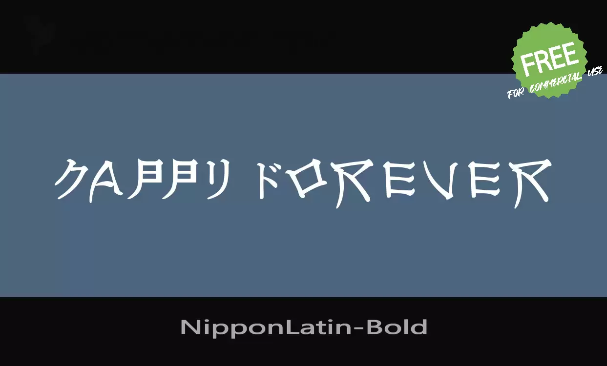 Sample of NipponLatin-Bold